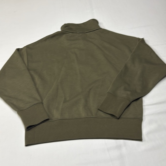 Polo Ralph Lauren double-knit outfitted drawstring collar, quarter-zip pullover. - Picture 8 of 16